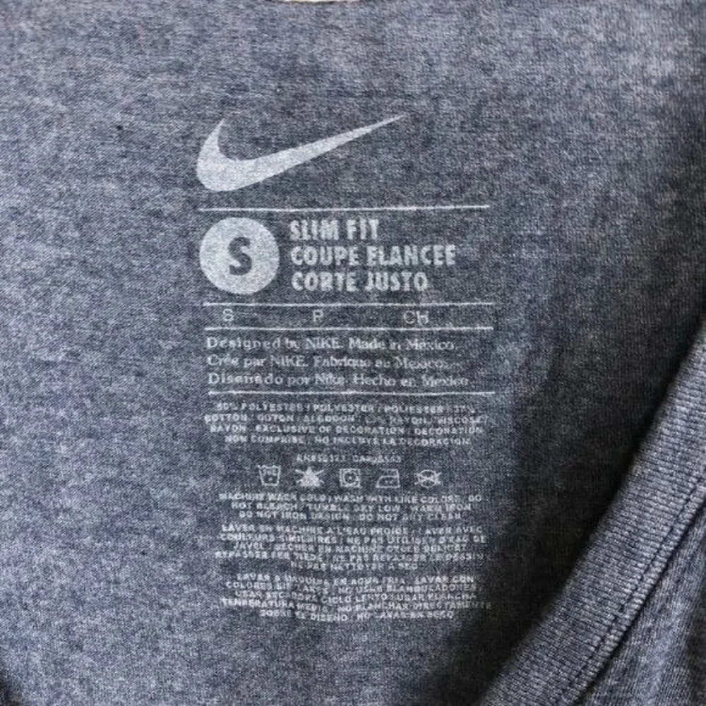 NIKE Slim Fit Detriot Tigers Short Sleeve V Neck Shirt Size Small - Picture 5 of 9